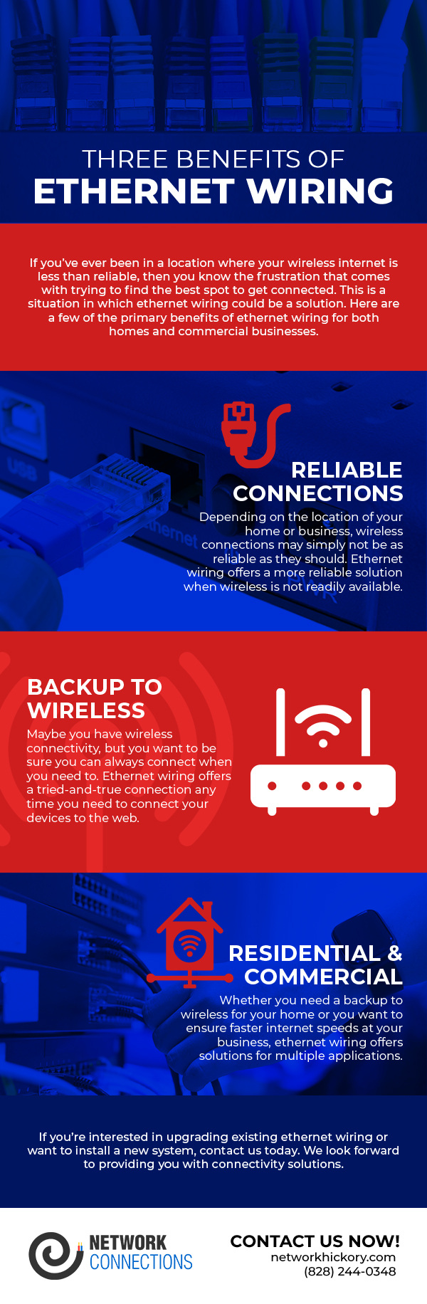 Three Benefits of Wiring [infographic] Network Connections